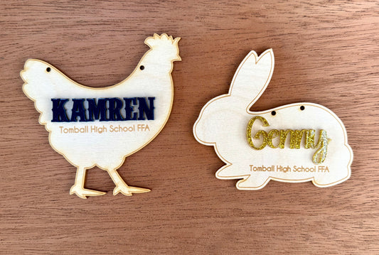 Species Wood Stall Signs