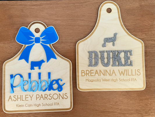 FFA Tag Wood Sign